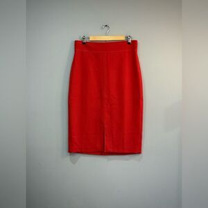 Burnt Orange Ann Taylor Midi Pencil Skirt Size 8 NWT